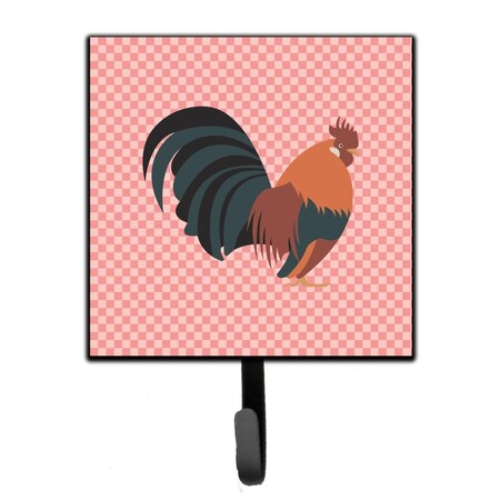 Jensendistributionservices Dutch Bantam Chicken Pink Check Leash or Key Holder MI1710525